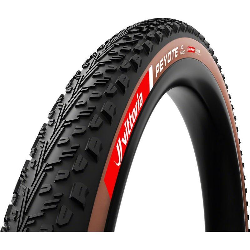 Vittoria Peyote XC Race Tire – 29 x 2.4 Tubeless Folding Brown Graphene Silica G2.0