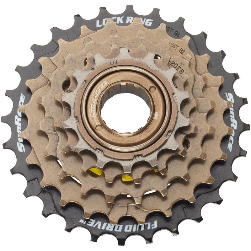 SunRace M2A 2S6 Freewheel – 5-Speed 14-28t Black/Brown