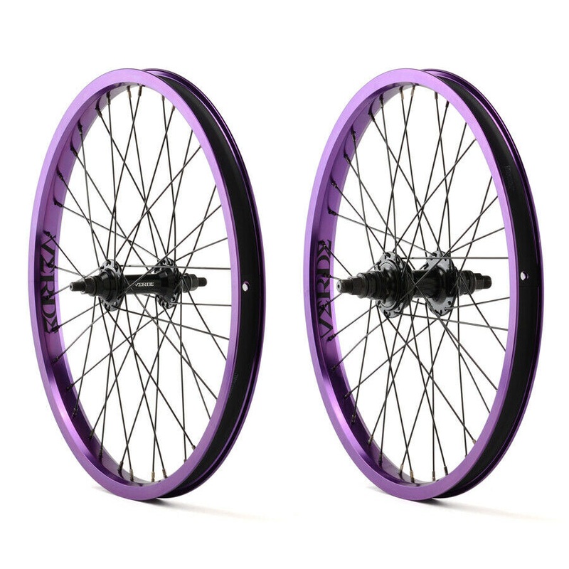20″ Verde Regent BMX Wheelset – 9t RHD – Sealed – Male – Pair – Purple