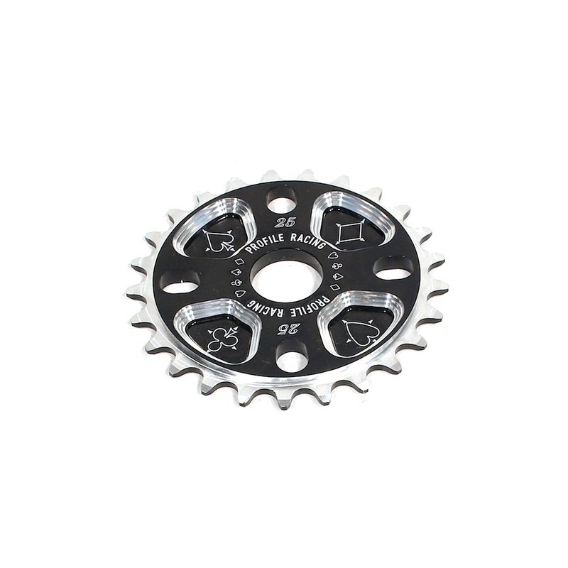 Profile 25t Blackjack Sprocket / Chainwheel – Black – USA Made