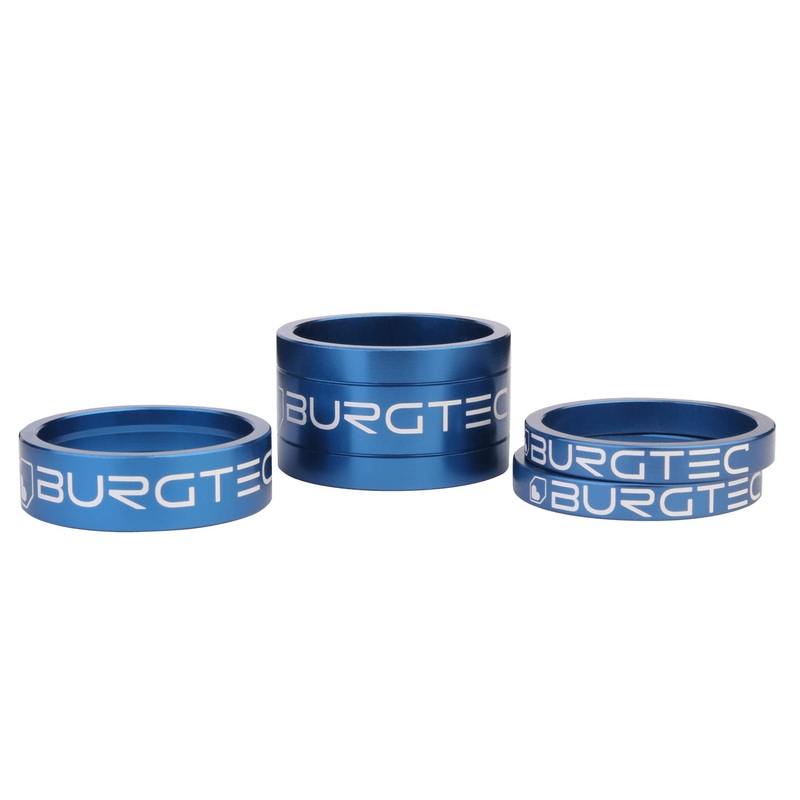 Burgtec Stem Spacer Kit – Deep Blue Set/4