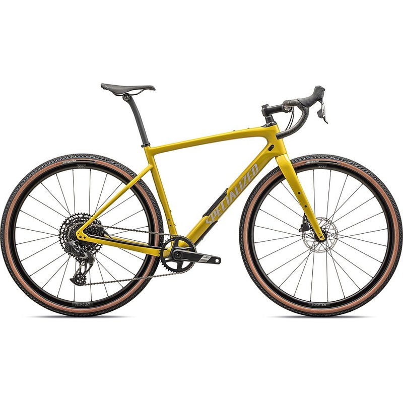 2024 Specialized diverge comp carbon bike gloss metallic sulfur / amber glow / purple haze / metallic obsidian 58