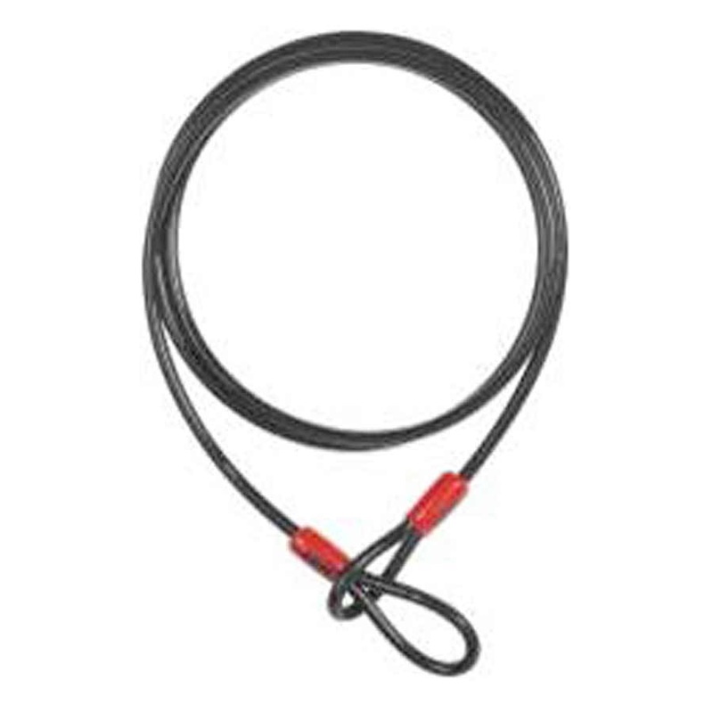 Abus Ultra Mini + Cobra Loop U-Lock Key 12mm 14.0cm x 15.0cm 5.5″ x 5.9″ SH34 Green; Cable 10mm 120cm 4
