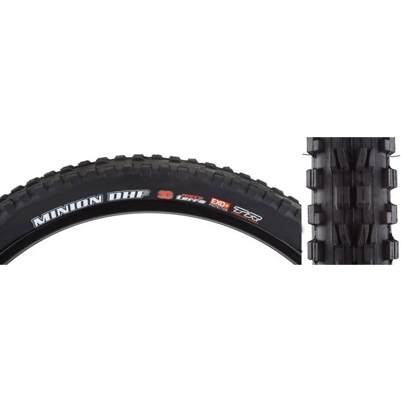 Maxxis Minion DHF Tire – 29 x 2.5 Tubeless Folding BLK 3C Maxx Terra EXO+ Wide Trail