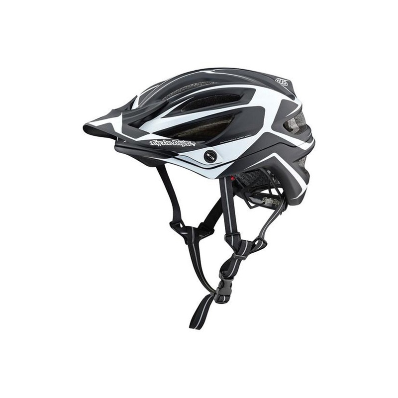 Troy Lee Designs A2 MIPS MTB Helmet – Dropout – Black-White – 2019
