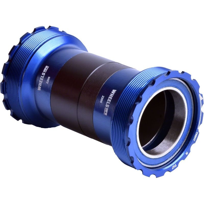 Wheels Manufacturing T47 Inboard Bottom Bracket – For 30mm Spindle ABEC-3 Bearings Fits Frames with 68mm-132mm BB Shells Blue