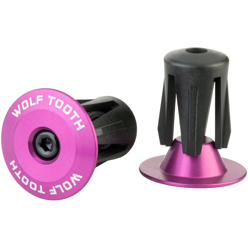Wolf Tooth Alloy Bar End Plugs – Purple
