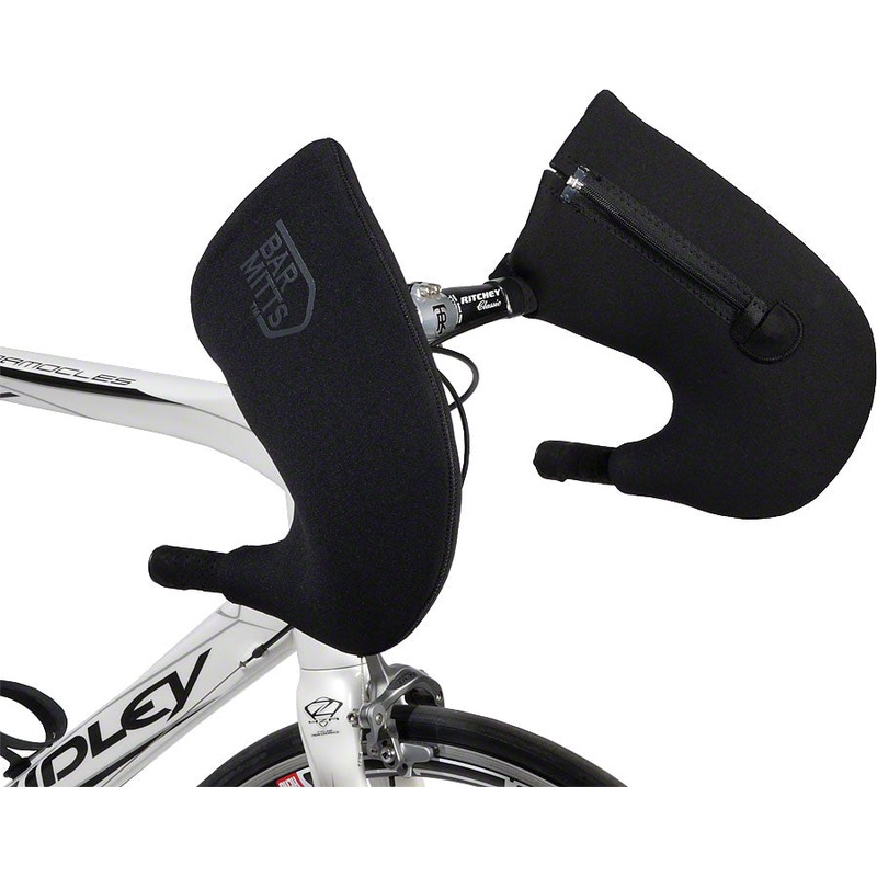 Bar Mitts Road Pogie Handlebar Mittens: Externally Routed Shimano LG Black