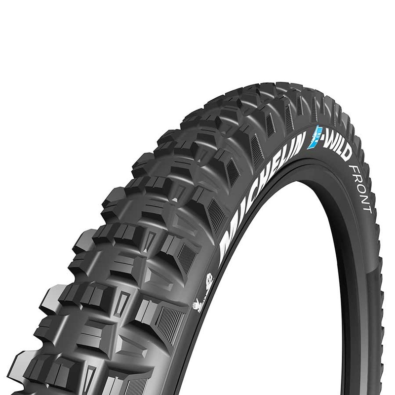 Michelin E-Wild Tire – 27.5 x 2.8 Tubeless Folding Gum-X Black Front Ebike