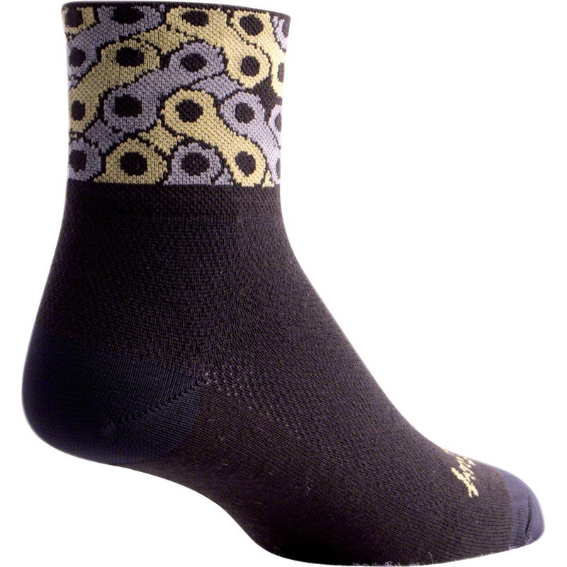 SockGuy Classic Links Socks – 3 inch, Black, Small/Medium