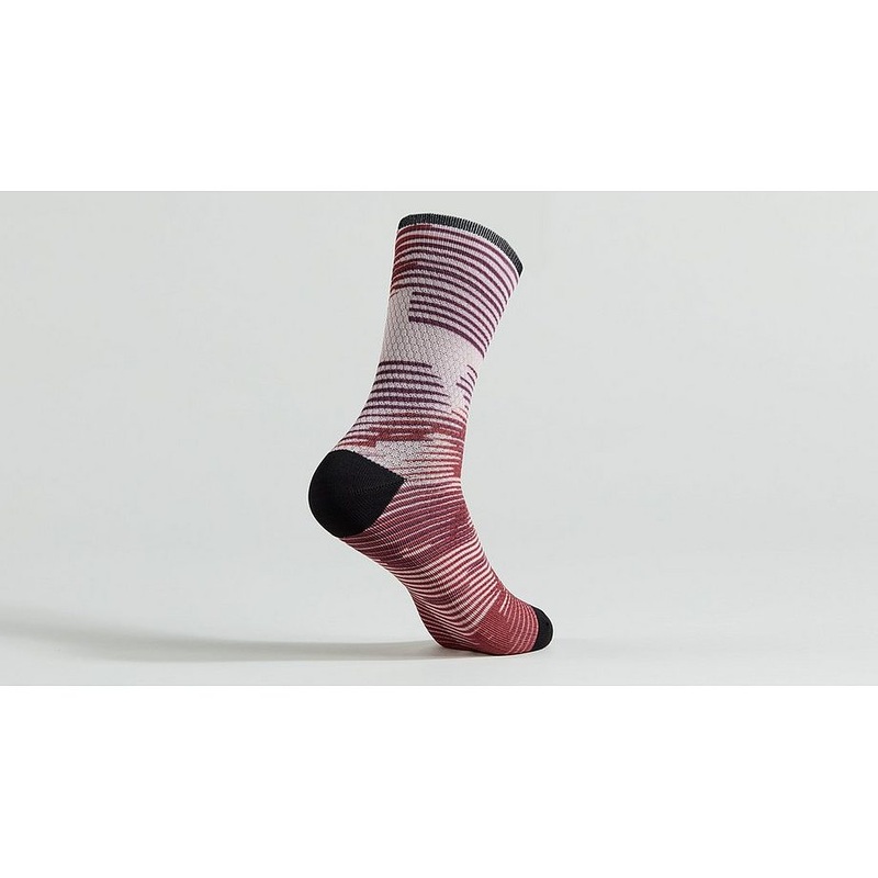 Specialized soft air mid sock maroon blur xl