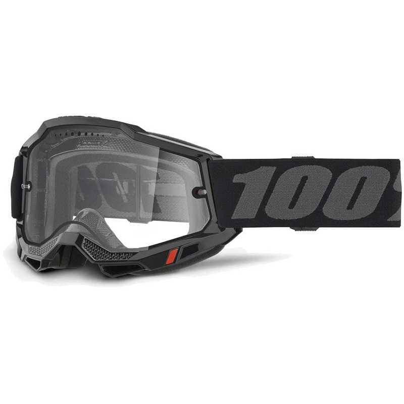 100% Accuri 2 Enduro MTB Goggles – Black/Clear