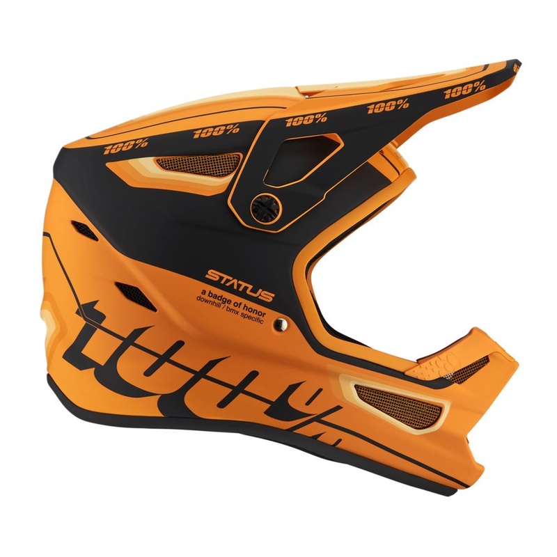100% Status Helmet – Topenga Orange-Black