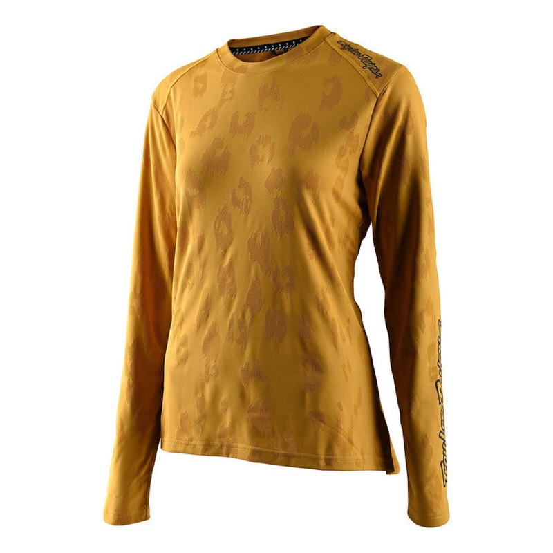 Troy Lee Designs Lilium Long Sleeve MTB Jersey – Womens – Jacquard – Honey