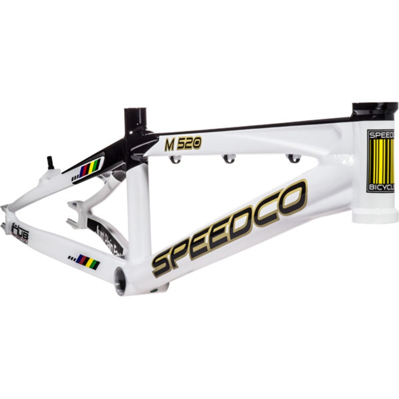 SpeedCo MSeries XLT Aluminum BMX Race Frame-White/Black