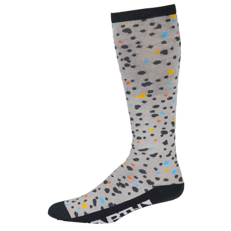 45NRTH Speck Heavyweight Knee High Wool Sock – Gray/Dark Blue Medium
