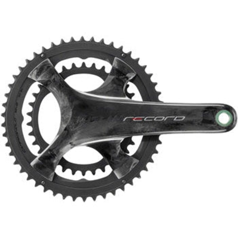 Record Bicycle Crankset – 175mm, 12-Speed, 53/39t, 112/146 Asymmetric BCD, Campagnolo Ultra-Torque Spindle Interface, Carbon