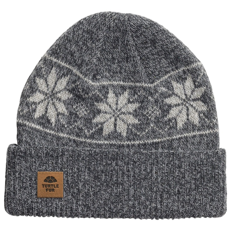 Turtle Fur O Ragg Wool Mount Snow Gray Beanie