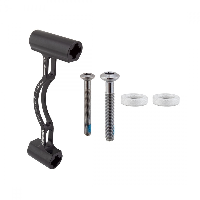 Origin8 TorqLite Post Mount Disc Adapter 160mm to 203mm FT/RR Post Mount Post Mount