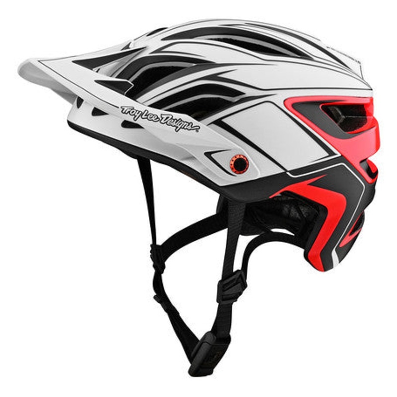 Troy Lee Designs A3 MIPS MTB Helmet – Pin – White-Red