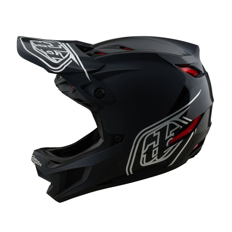 Troy Lee Designs D4 Polyacrylite Full Face Helmet – Shadow – Black