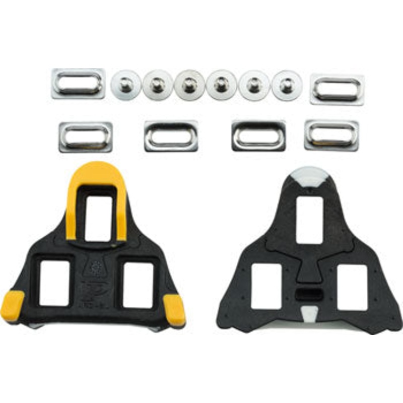 VP Components SL Road Cleat, 6 Degree Float, Black/Yellow