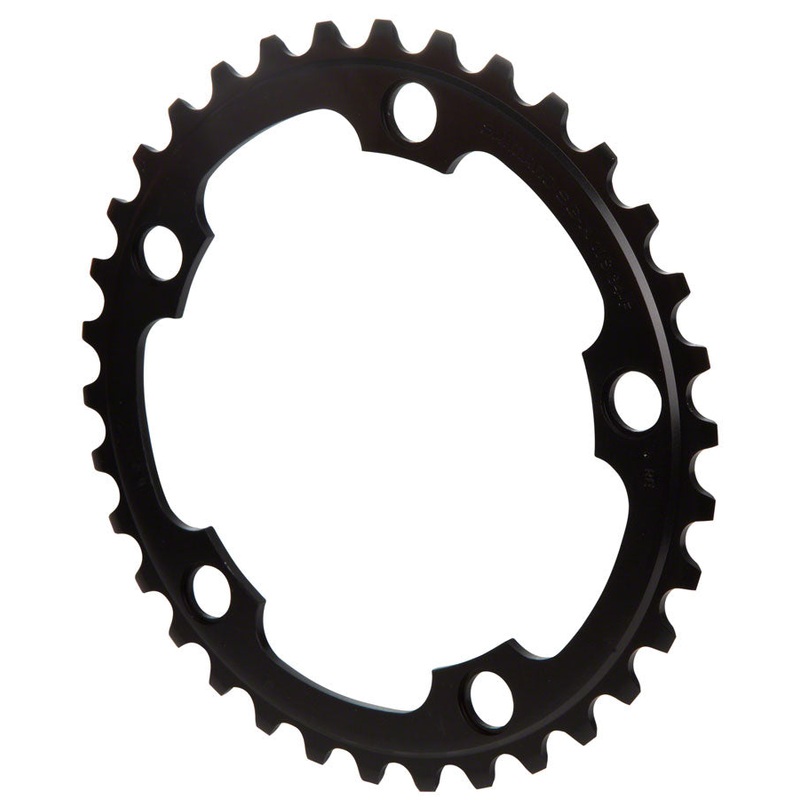Shimano R565 Chainring – 34t, 110 BCD, 5-Bolt, 10-Speed, Black