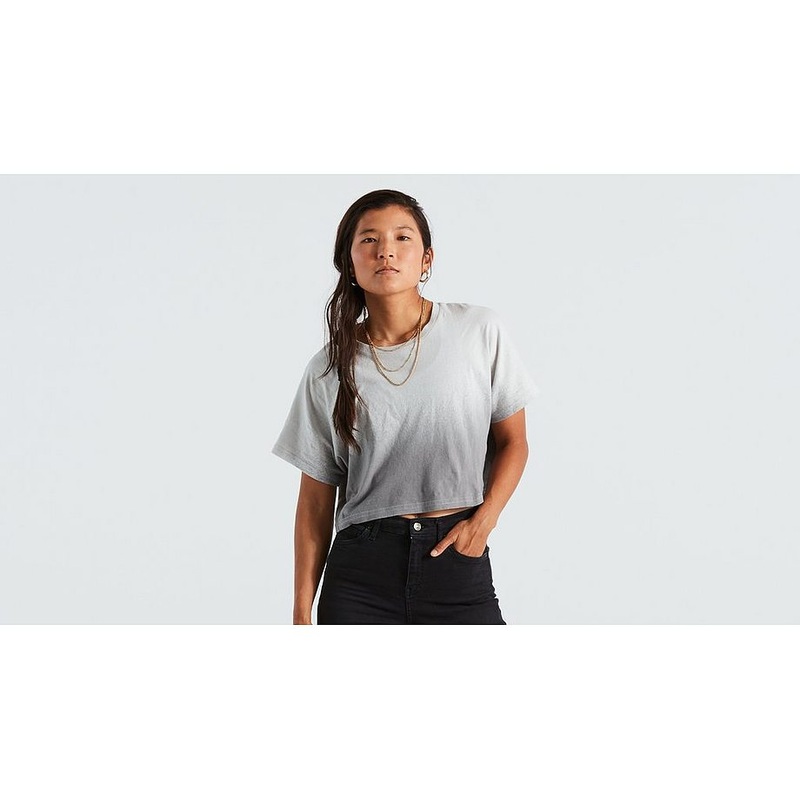 Specialized crop tee ss wmn dove grey spray l