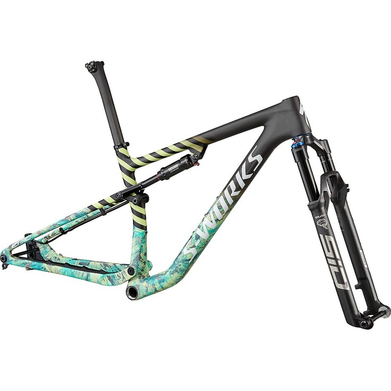 Specialized epic S-Works frmset satin carbon / lagoon blue marble / spectraflair granite / limestone / gloss abalone xs