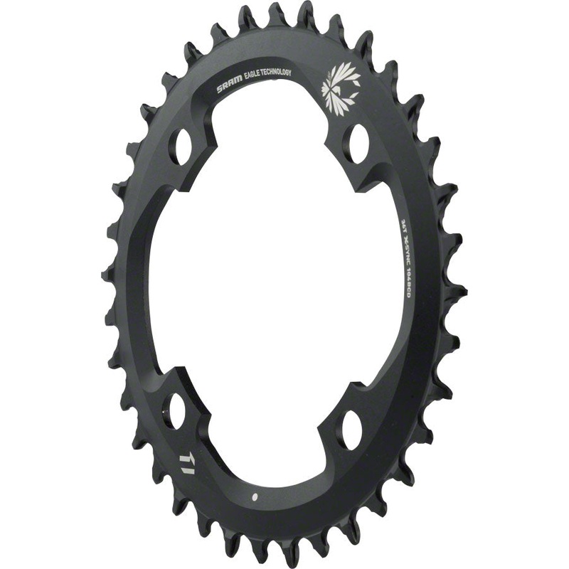 SRAM X-Sync 2 Eagle Chainring – 36 Tooth 104mm BCD 12-Speed Black
