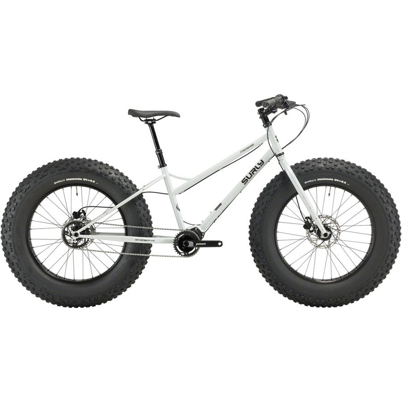 Surly Moonlander Fat Tire Bike – 24″ Steel Lunar Dust Gray X-Large