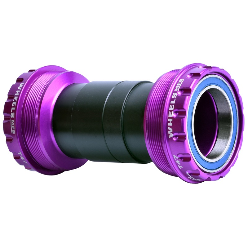 Wheels Mfg T47 Outboard Threaded BB, 30mm, Base, Purple NLS