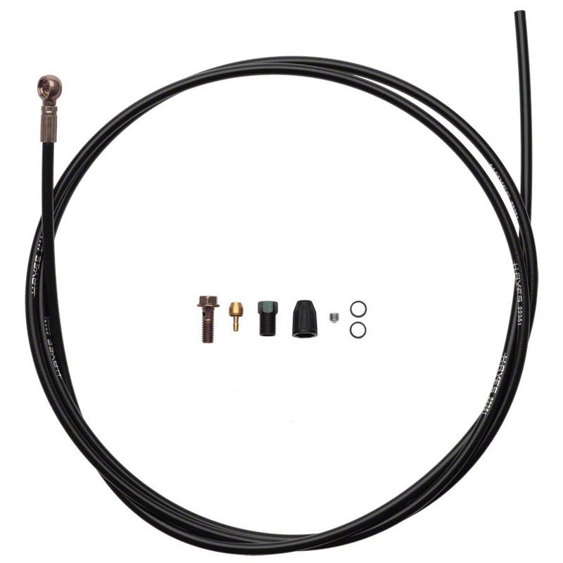 Hayes Prime Hydraulic Brake Hose Kit Black 190cm Includes Necessary Fittings