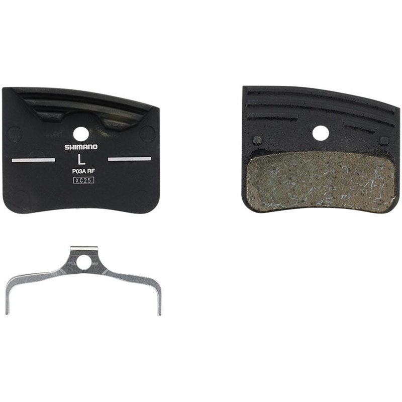 Shimano P03A-RF Disc Brake Pads Springs – Resin Compound Finned Aluminum Back Plate One Pair