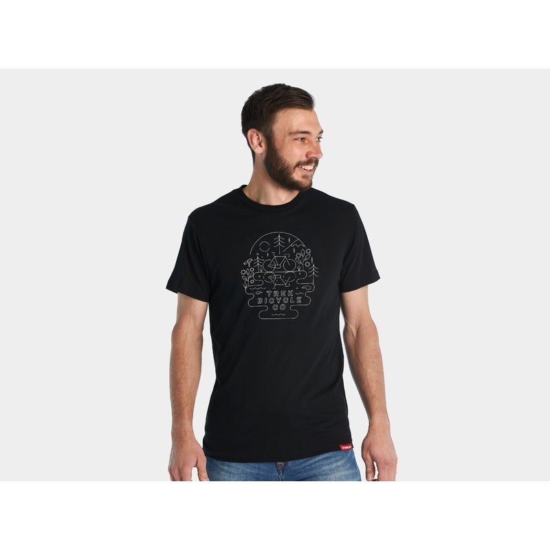 Shirt Trek Lake Tee Medium Black