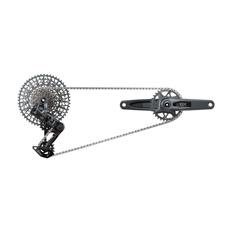SRAM GX T-Type Eagle Transmission Groupset – 165mm Crank 32t Chainring AXS POD Controller 10-52t Cassette Rear Derailleur Chain