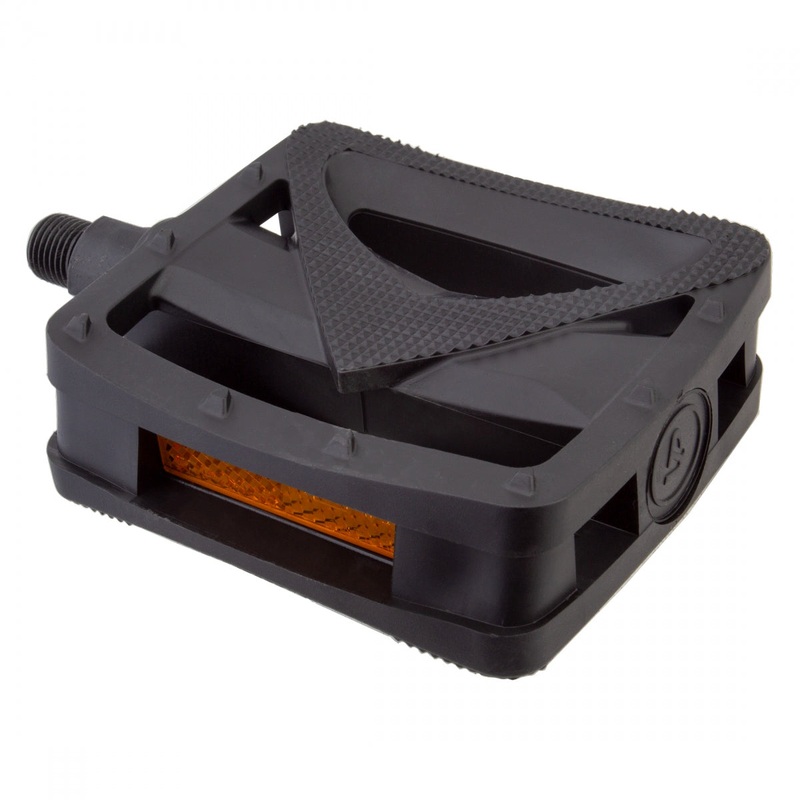 Sun Bicycles Grabber Platform Pedals 1/2″ Knurled Plastic Body Strap Compatible