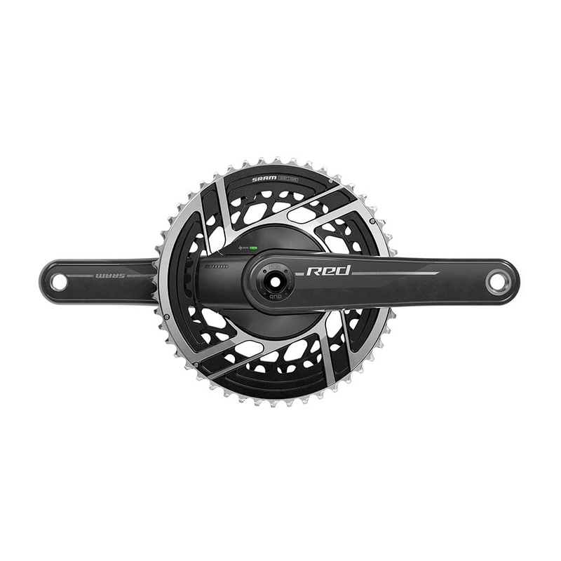 SRAM RED AXS Power Meter Crankset – 165mm 2x 12-Speed 48/35t 8-Bolt Direct Mount DUB Spindle Interface Natural Carbon E1