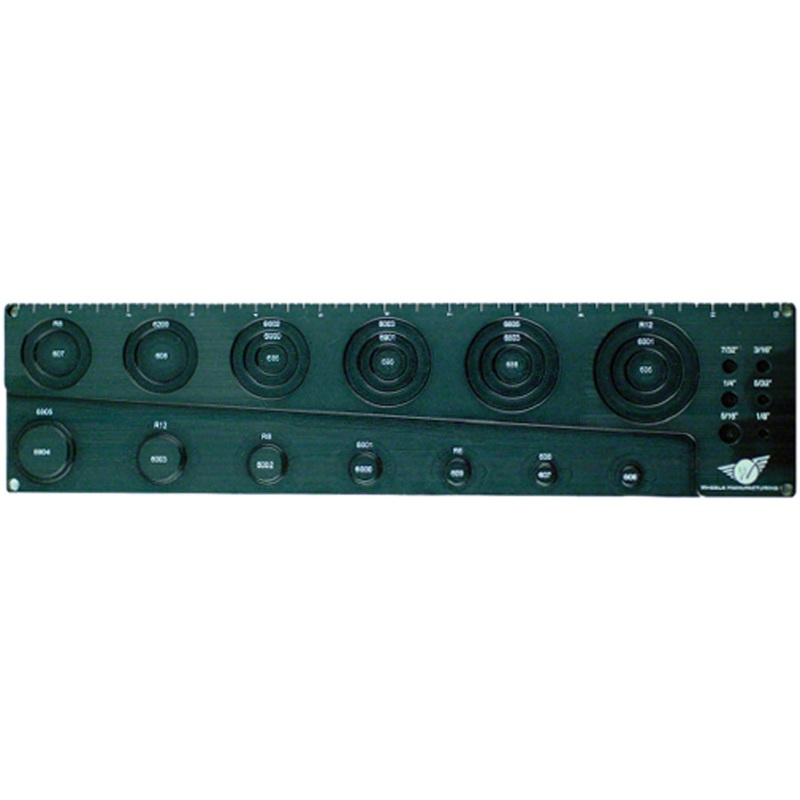 Wheels Manufacturing Benchtop Bearing Ruler and Gauge