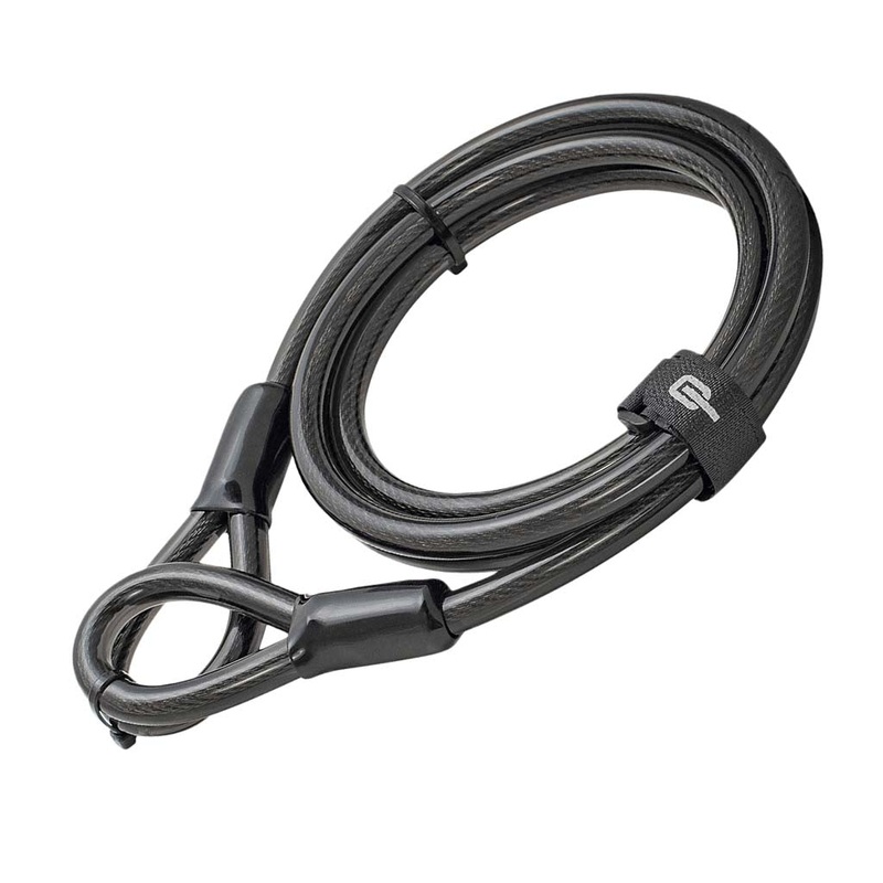 Steel Core Loop End Cable 2m x 10mm Black