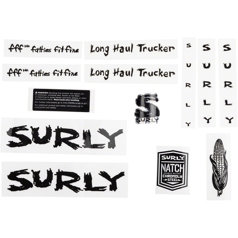 Surly Long Haul Trucker Frame Decal Set – Black