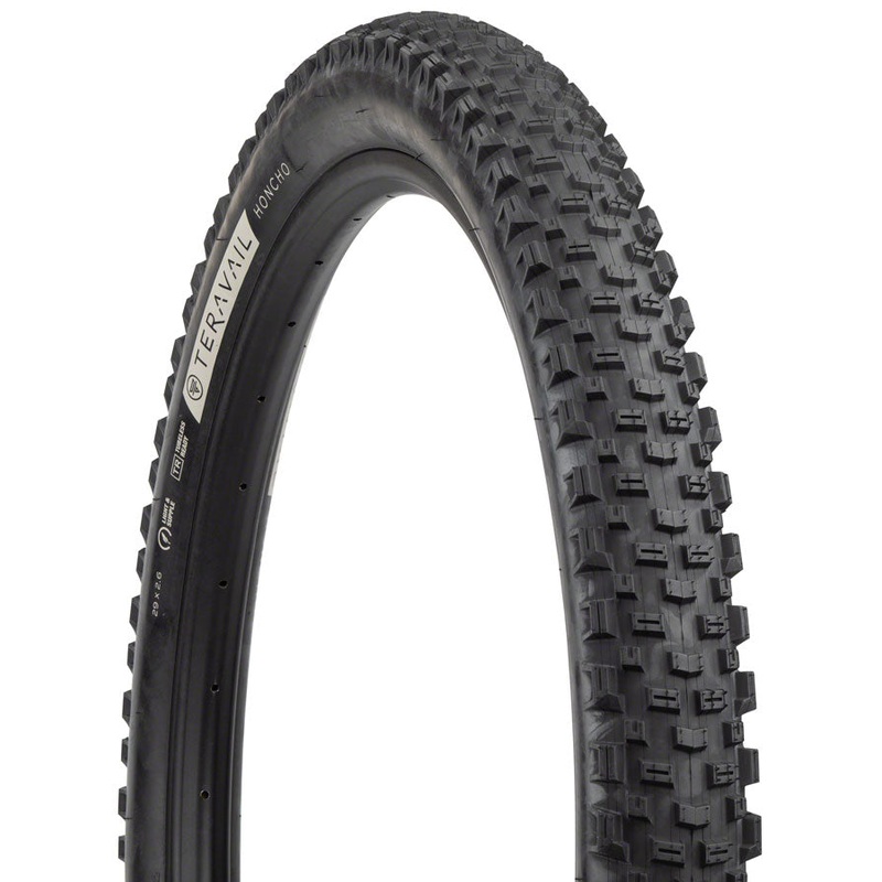 Teravail Honcho Tire – 29 x 2.6, Tubeless, Folding, Black, Durable, Grip Compound