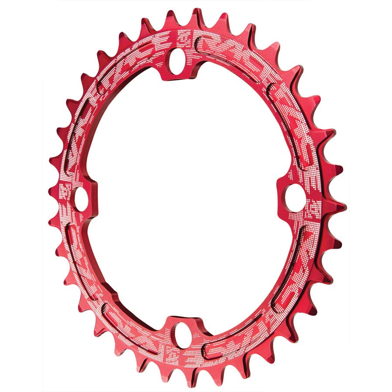 RaceFace Narrow Wide Chainring: 104mm BCD 32t Red