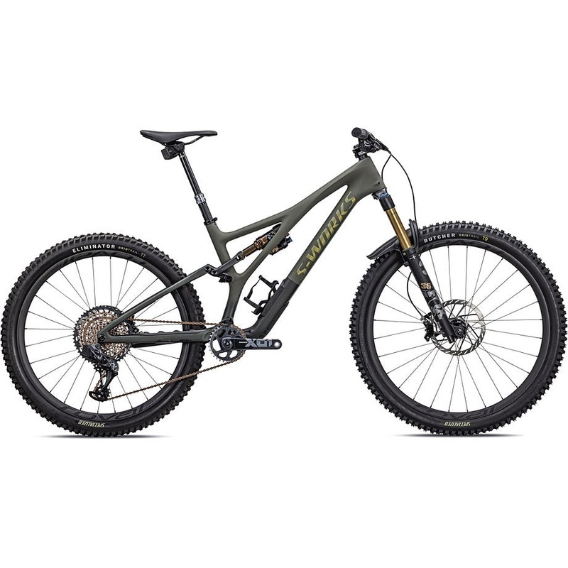 2022 Specialized Stumpjumper S-Works ltd bike satin oak green / oak green metallic / gold ghost pearl s3