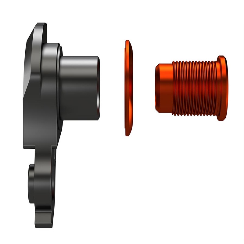 Wheels Manufacturing Universal Derailleur Hanger – 487-3 For Trek ABP MTB Frames designed to accept SRAM UDH BLK/Orange