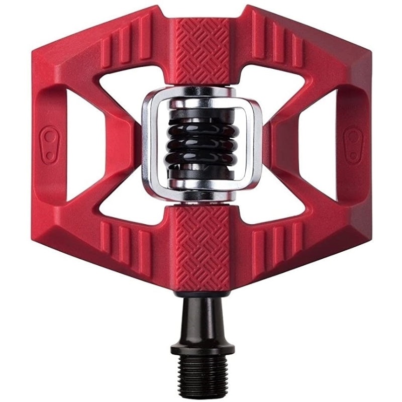 Crankbrothers Double Shot 1 Pedals – Dual Sided Clipless with Platform Composite 9/16 Red
