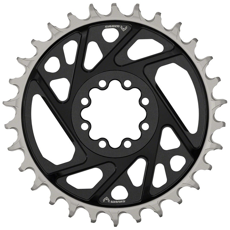 SRAM XX Eagle T-Type Direct Mount Chainring – 32t, 12-Speed, 8-Bolt Direct Mount, 3mm Offset, Aluminum, Black, D1