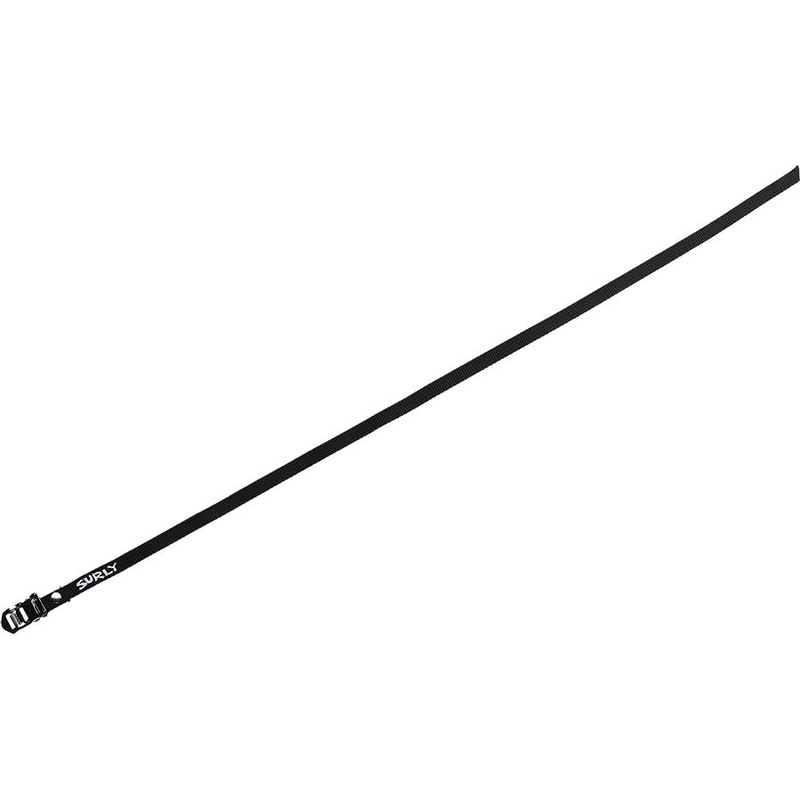 Surly Junk Strap 120cm Rack Strap: Black with Stainless Buckle~ Each