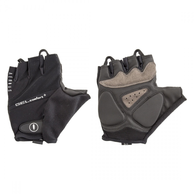 Aerius Gel Glove Black SM Unisex Fingerless