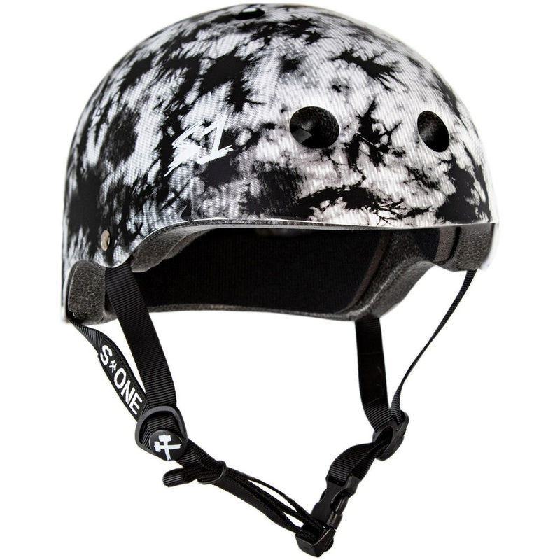 S1 Lifer Helmet – Black and White Tie-Dye Matte